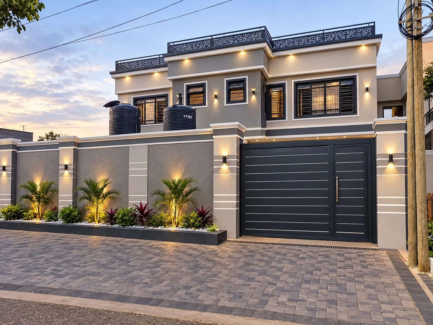 Facade and gate finish concept
