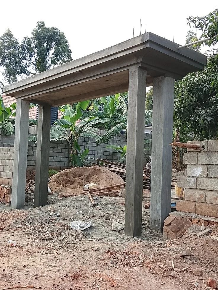 Reinforced concrete canopy